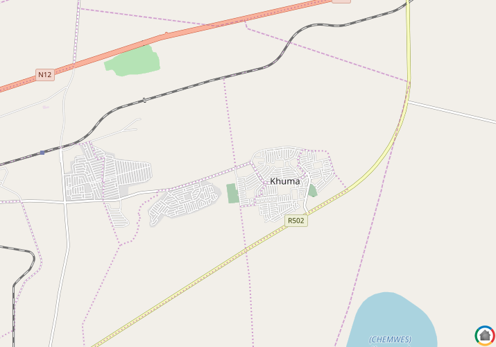 Map location of Khuma